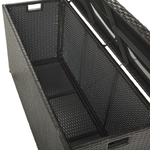 Aufbewahrungsbox MODENA Polyrattan 126 cm 46 cm Braun