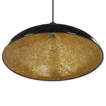 Hängelampe schwarz Kegelform ISKAR