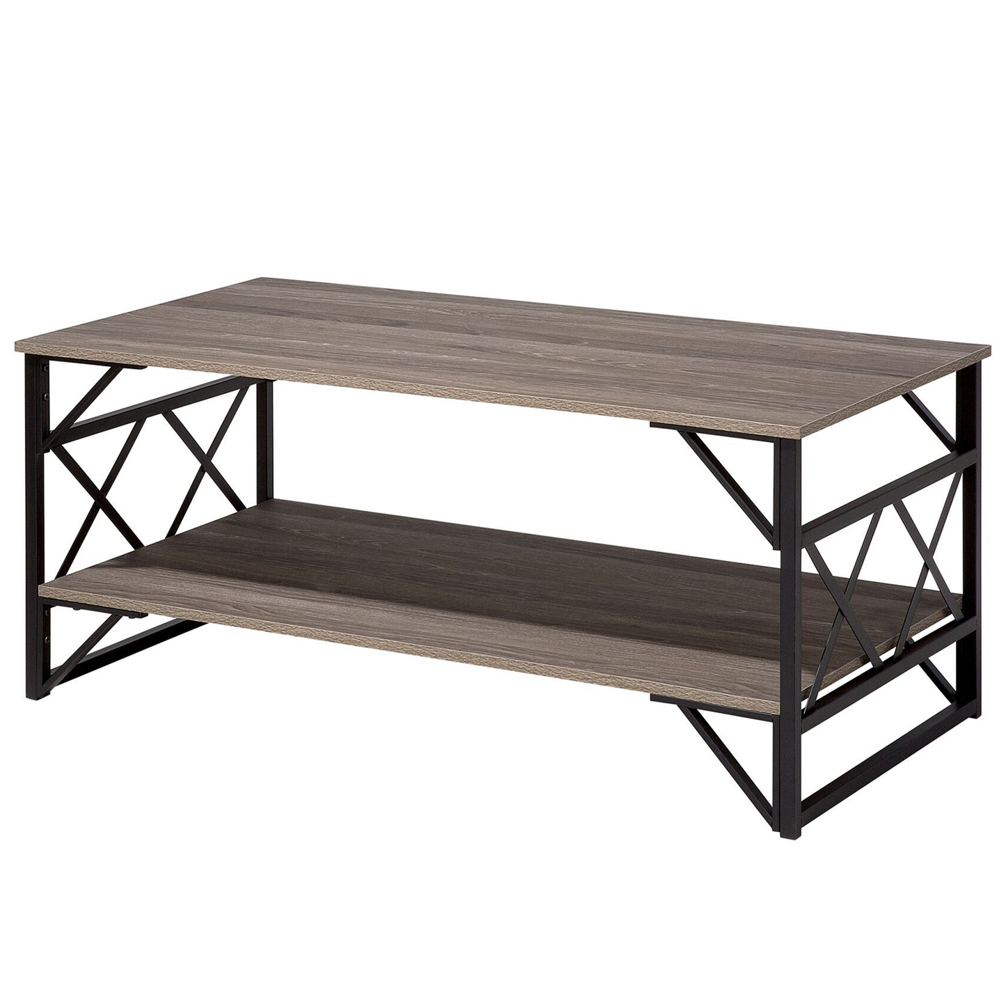Couchtisch Holzoptik taupe rechteckig BOLTON