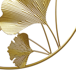 Wandobjekt Blume BISMUTH Metall 45 cm Gold