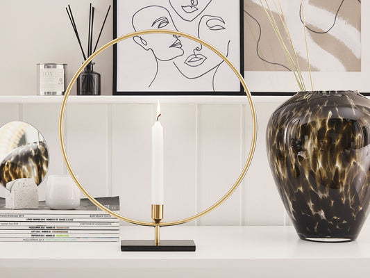 Kerzenständer SERAM Metall 45 cm Gold