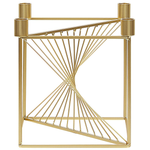 Kerzenständer MINDORO Metall 23 cm Gold