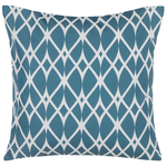 Gartenkissen 2er Set ANAGNI Geometrisches Muster 45 x 45 cm Blau
