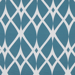 Gartenkissen 2er Set ANAGNI Geometrisches Muster 45 x 45 cm Blau