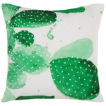 Gartenkissen 2er Set OSTINA Pflanzenmuster 45 x 45 cm Grün