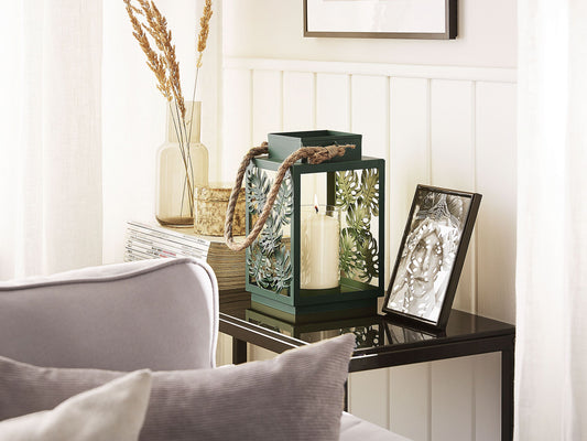 Laterne UNIMAK Metall 25 cm Grün