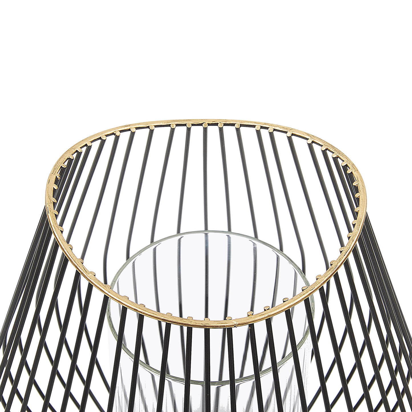 Laterne THURSTON Metall 22 cm Schwarz