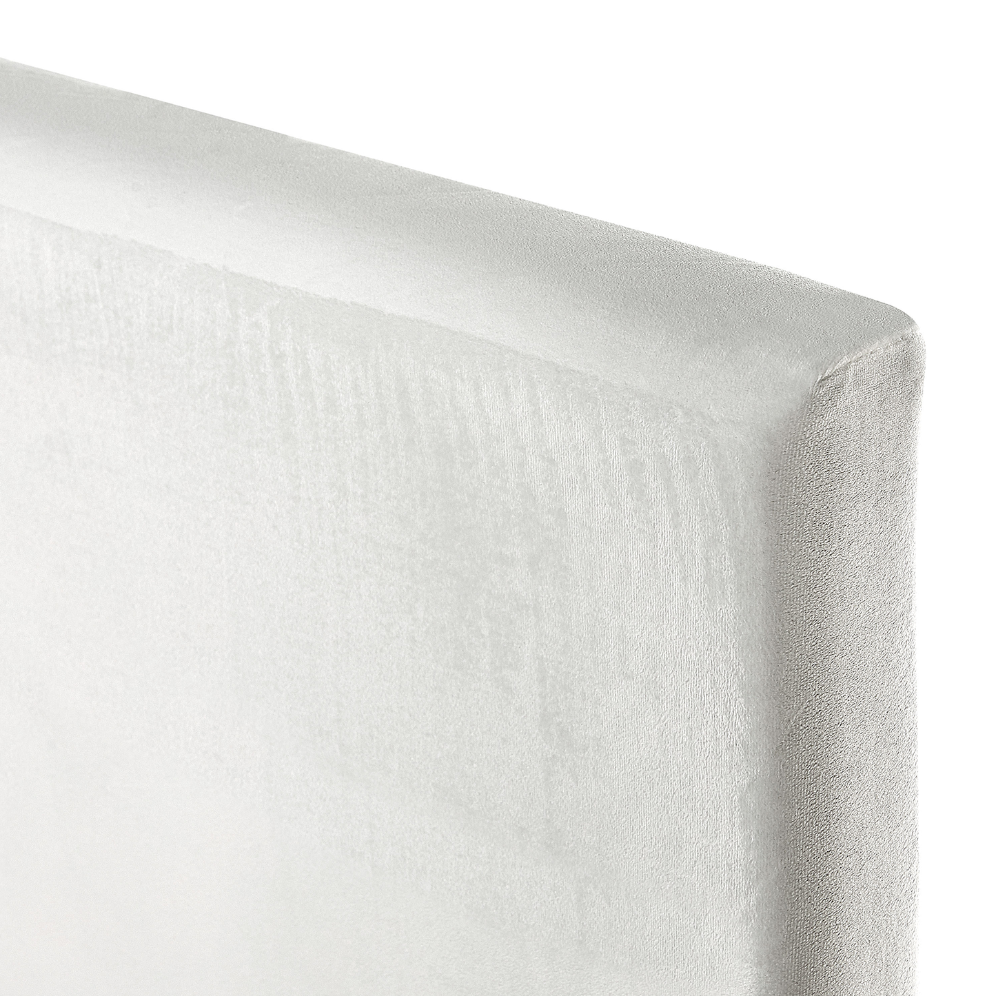 Bett mit Lattenrost Samtstoff FITOU 160 x 200 cm Weiss