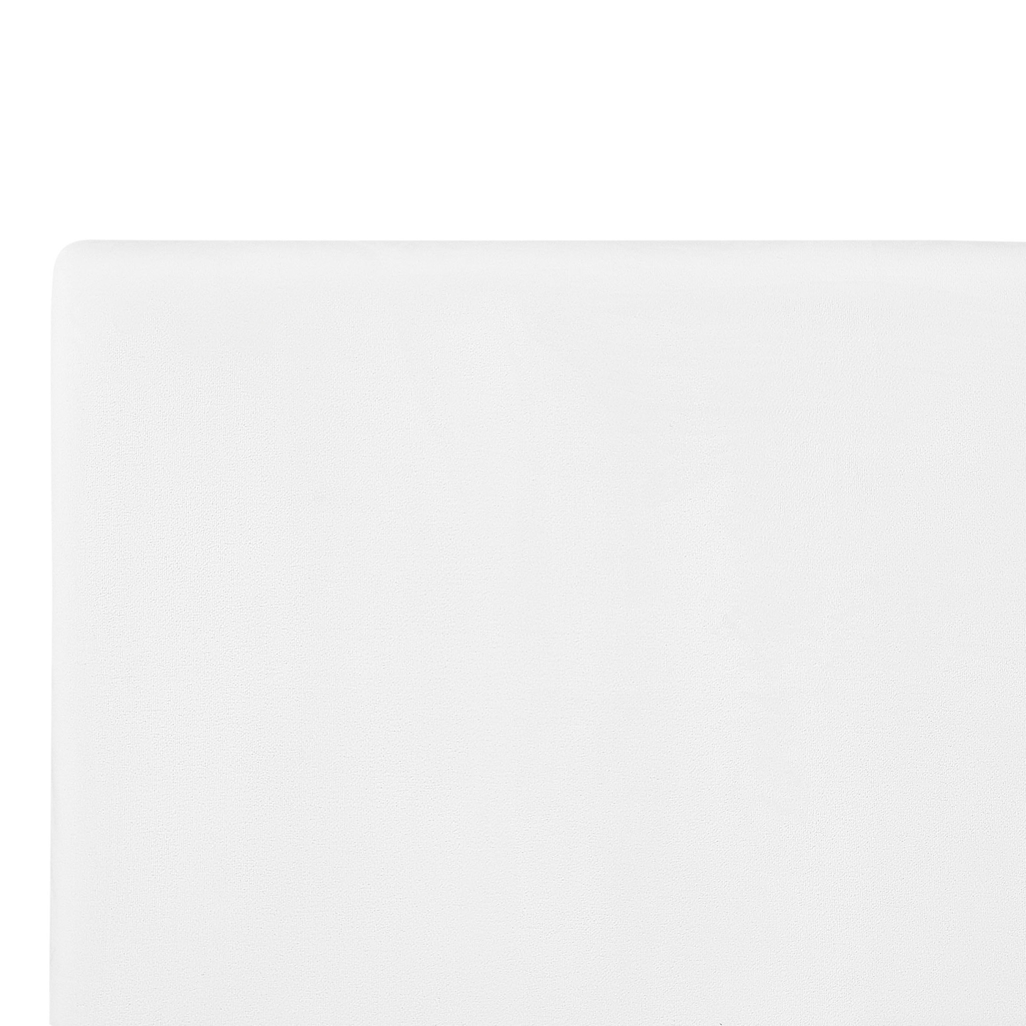 Bettrahmenbezug Samtstoff FITOU 160 x 200 cm Weiss