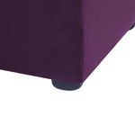 Bett mit Stauraumbank Samtstoff NOYERS 140 x 200 cm Purpur