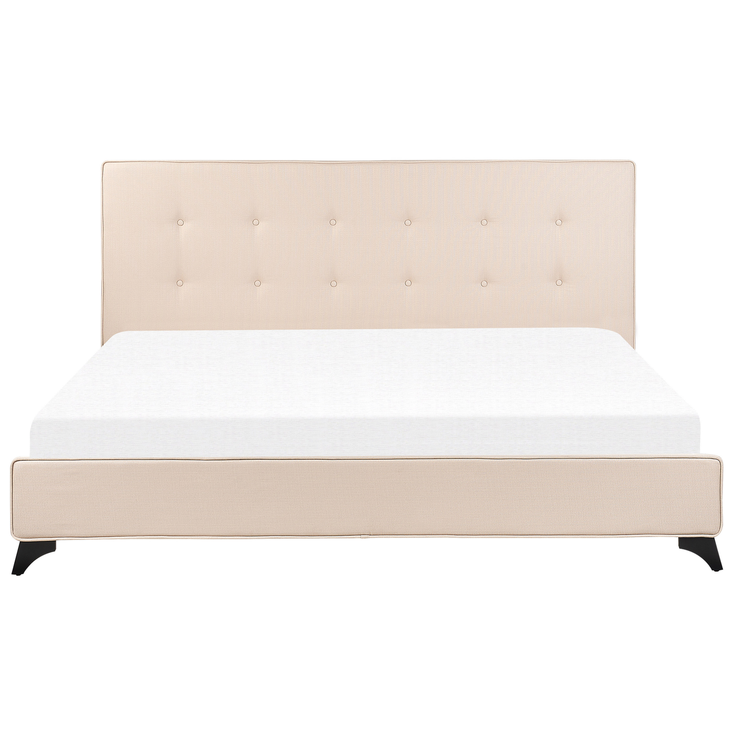 Bett mit Lattenrost Stoff AMBASSADOR 180 x 200 cm Beige