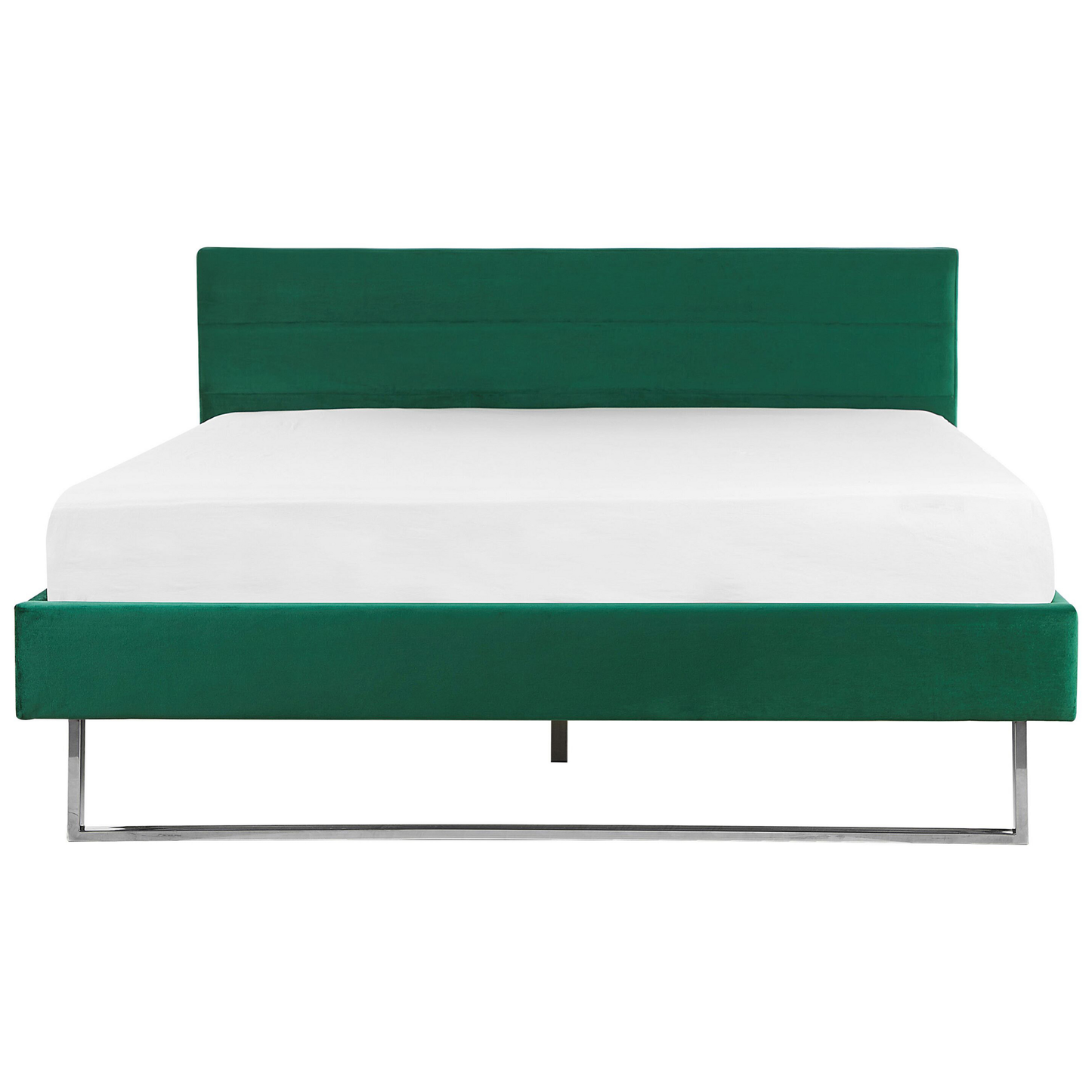 Bett mit Lattenrost Samtstoff BELLOU 180 x 200 cm Grün