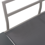 Garten Ecksofa mit Ottomane 5-Sitzer FERENTINO modular Metall Grau