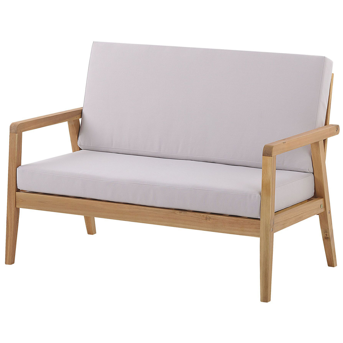 Lounge Set mit Tisch 4-Sitzer PALLANO Akazienholz Taupe