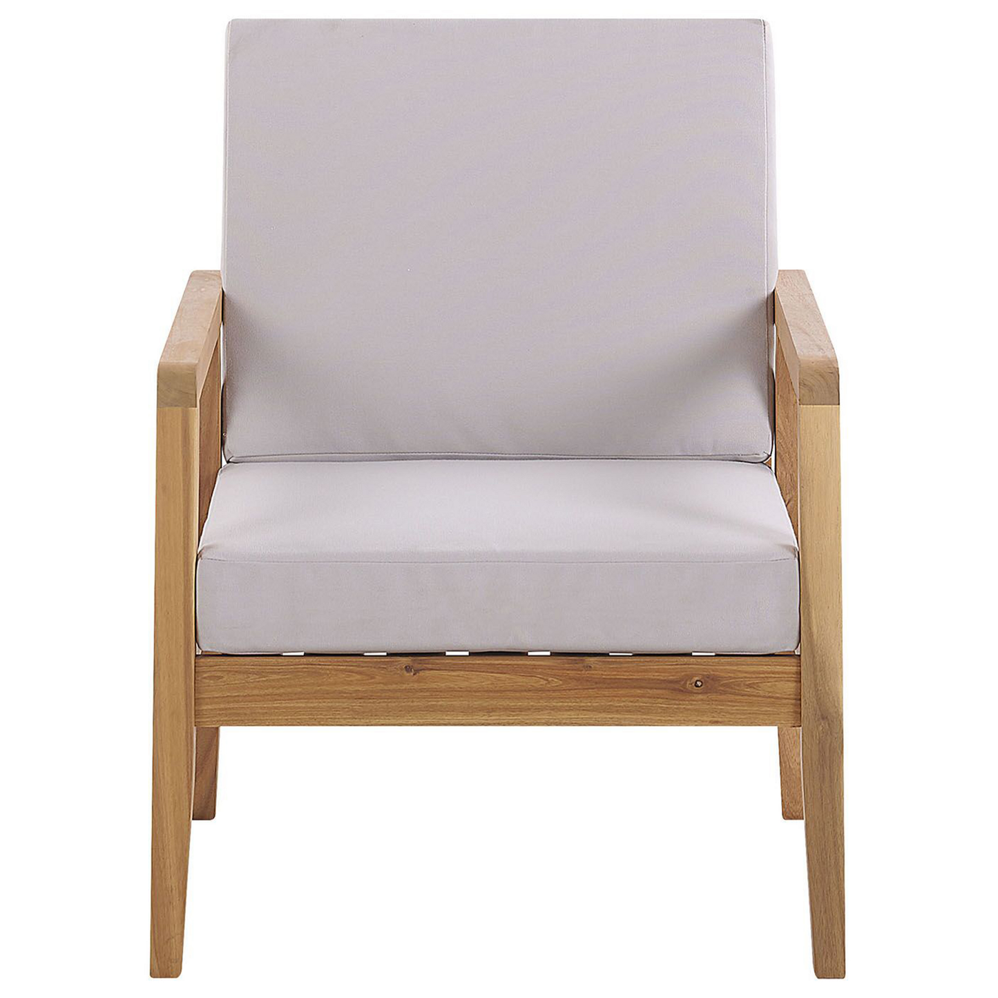 Lounge Set mit Tisch 4-Sitzer PALLANO Akazienholz Taupe