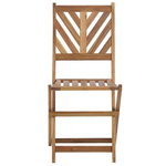Bistro Set klappbar TERNI Holz Braun