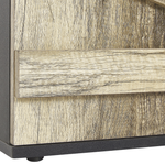 Bücherregal mit 4 Fächern SALTER 163 cm Braun / Schwarz