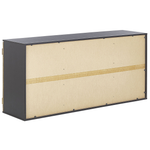 Sideboard heller Holzfarbton / schwarz 2 Schränke 2 Schubladen SALTER