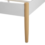 Bett mit Lattenrost Metall MAURS 160 x 200 cm Weiss