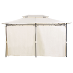 Pavillon COLOS Metall 400 cm 300 cm Beige