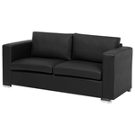 3-Sitzer Sofa Leder schwarz HELSINKI
