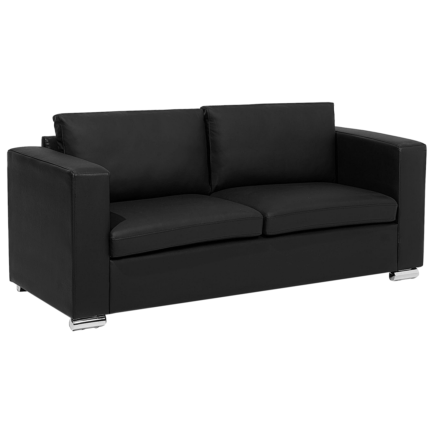3-Sitzer Sofa Leder schwarz HELSINKI