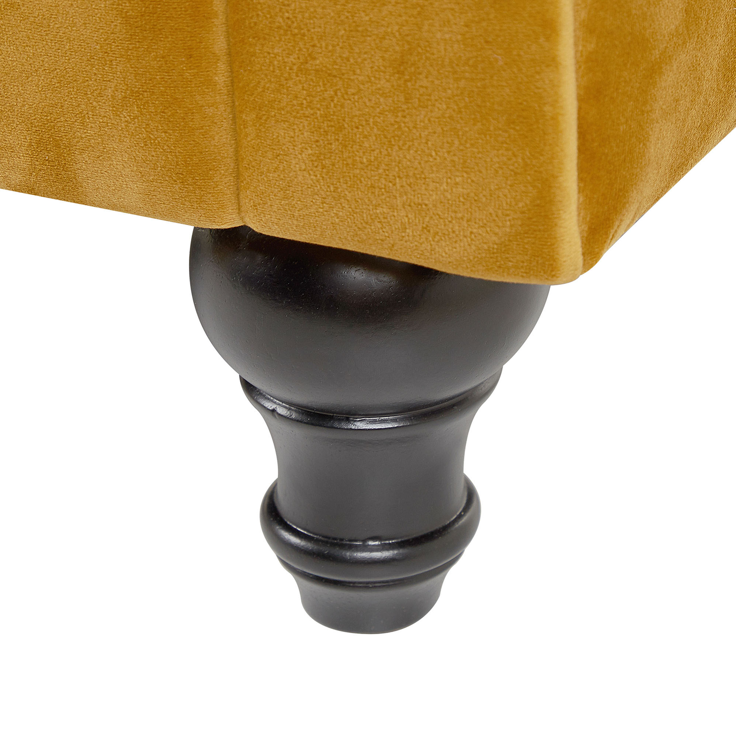 Sessel CHESTERFIELD Samtstoff Senfgelb