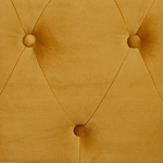 Sessel CHESTERFIELD Samtstoff Senfgelb