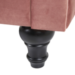 Sessel CHESTERFIELD Samtstoff Rosa