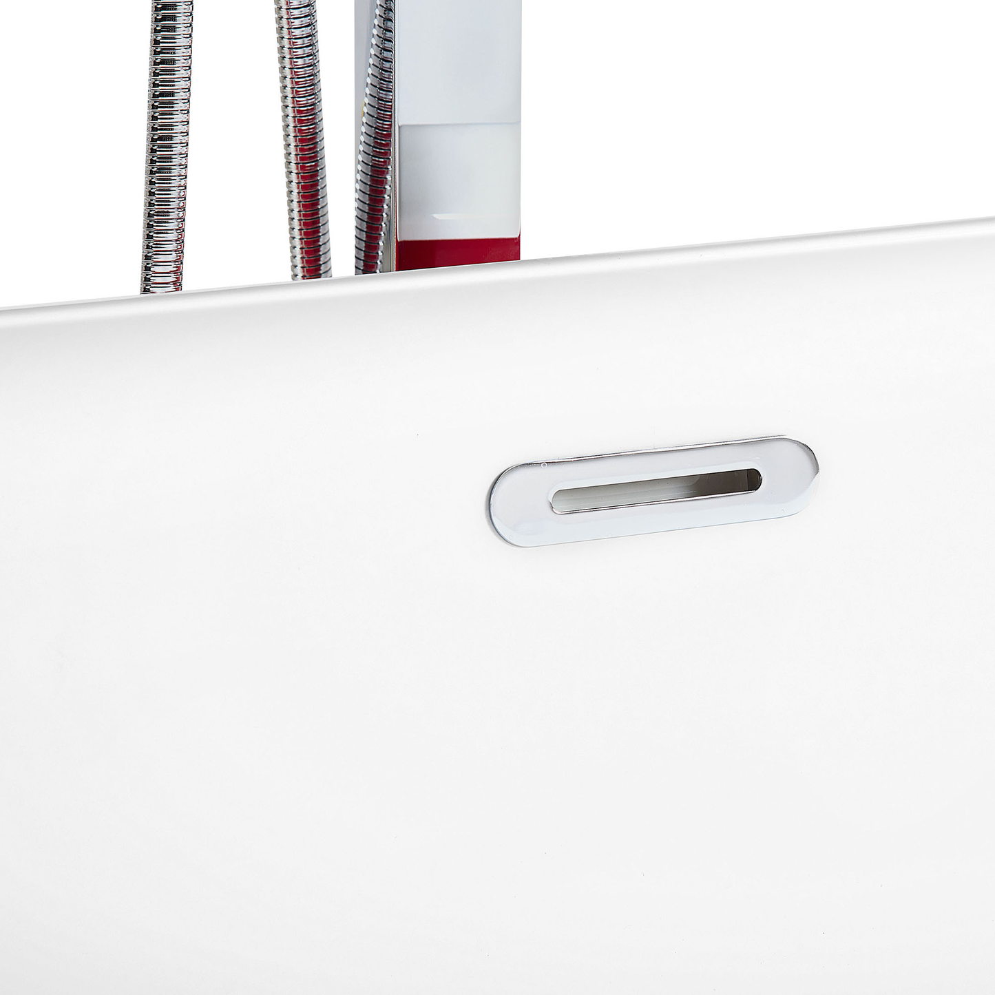Badewanne freistehend rot oval 170 x 77 cm TESORO