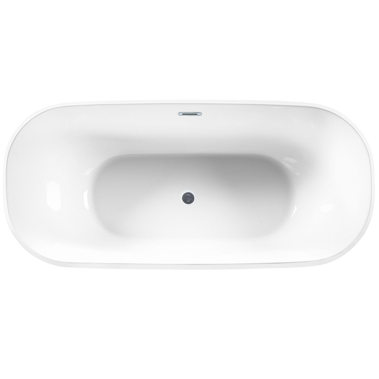 Badewanne freistehend rot oval 170 x 77 cm TESORO