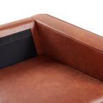 3-Sitzer Sofa Lederoptik goldbraun SAVALEN