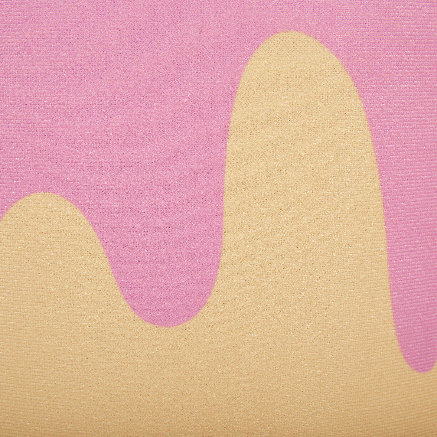 Pouf mit Stauraum Samtstoff beige / rosa ⌀ 40 cm MOUSEE