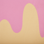 Pouf mit Stauraum Samtstoff beige / rosa ⌀ 40 cm MOUSEE