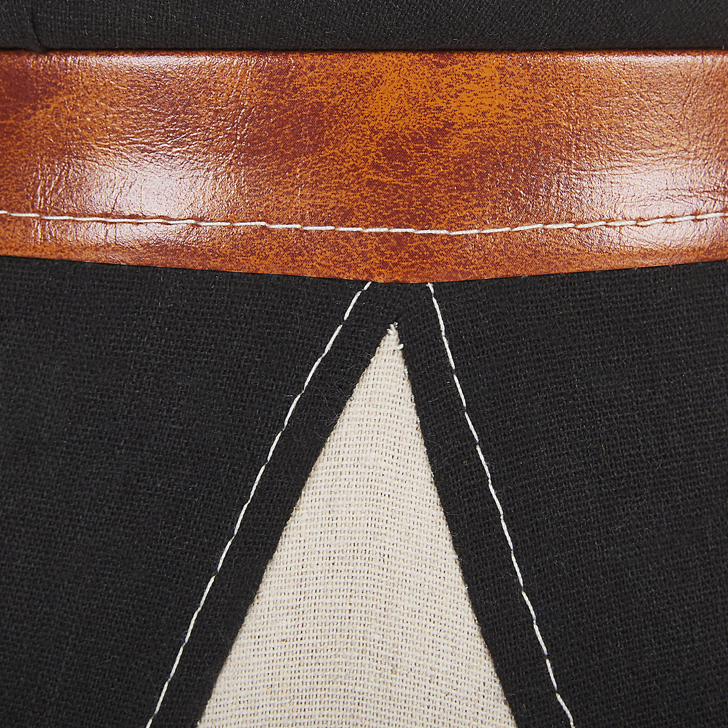 Pouf mit Stauraum beige ⌀ 33 cm rund für Kinder APACHE