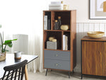 Bücherschrank RICHMOND 139 cm Dunkle Walnuss