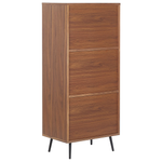 Bücherschrank RICHMOND 139 cm Dunkle Walnuss