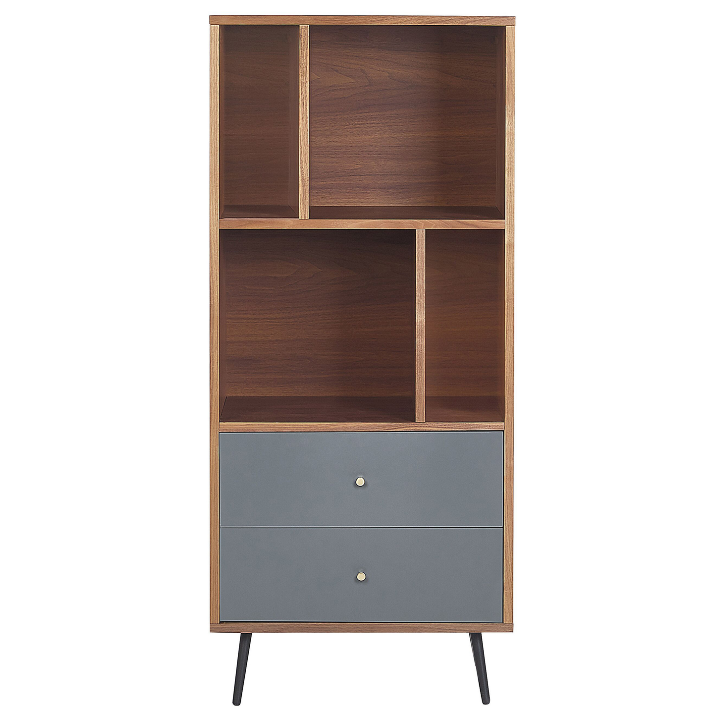 Bücherschrank RICHMOND 139 cm Dunkle Walnuss