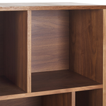 Bücherschrank RICHMOND 139 cm Dunkle Walnuss