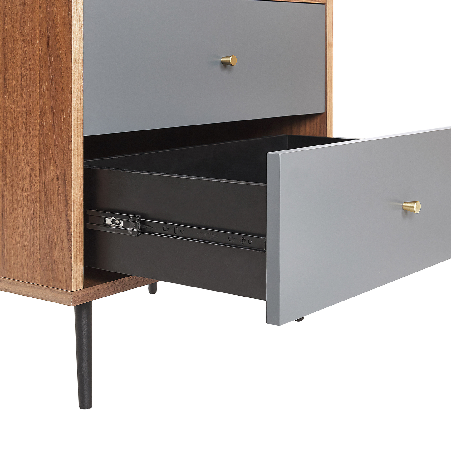 Bücherschrank RICHMOND 139 cm Dunkle Walnuss