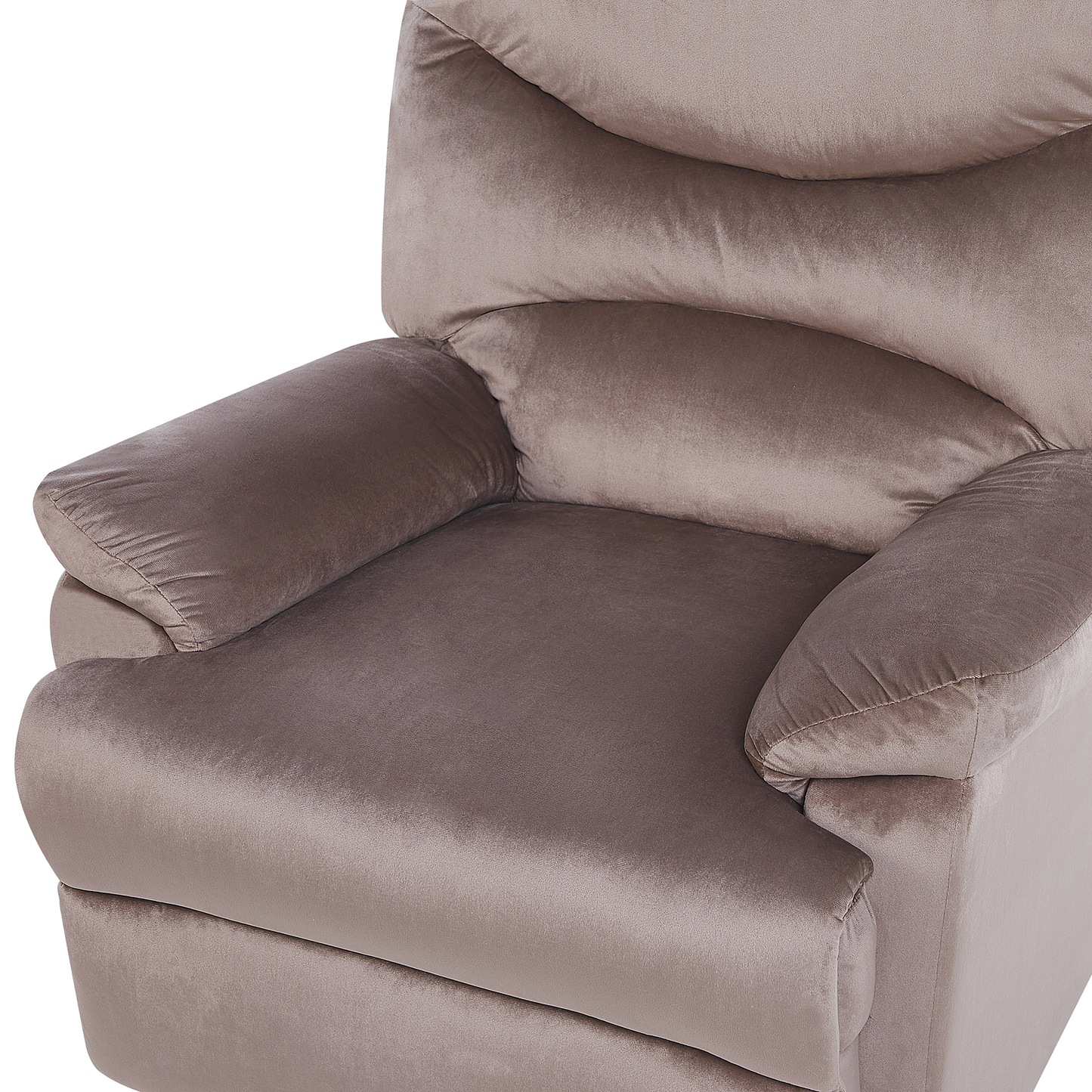 Fernsehsessel ESLOV Samtstoff Taupe Beige