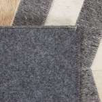 Teppich Kuhfell grau / beige 160 x 230 cm Patchwork Kurzflor BAGGOZE
