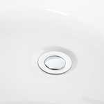 Badewanne freistehend weiss oval 170 x 78 cm SOLARTE