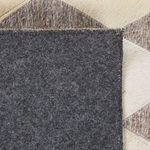 Teppich Kuhfell beige / braun 160 x 230 cm Patchwork Kurzflor SESLICE