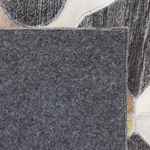Teppich Kuhfell grau / beige 140 x 200 cm Patchwork Kurzflor ROLUNAY
