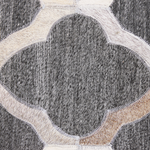 Teppich Kuhfell grau / beige 160 x 230 cm Patchwork Kurzflor ROLUNAY