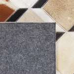 Teppich Kuhfell braun 160 x 230 cm Patchwork Kurzflor SERINOVA