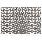 Teppich Kuhfell grau / beige 160 x 230 cm Patchwork Kurzflor YEDISU
