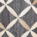 Teppich Kuhfell grau / beige 140 x 200 cm Patchwork Kurzflor GENC