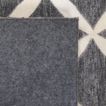 Teppich Kuhfell grau / beige 140 x 200 cm Patchwork Kurzflor GENC